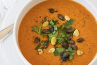 Smoky Sweet Sheet Pan Red Pepper Soup