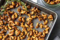 Maple Glazed Sweet and Spicy Cashews