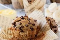 Deliciously Dairy and Gluten Free Chocolate Chip Banana Muffins