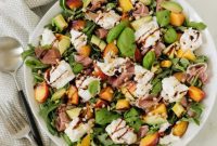 Burrata Peach and Prosciutto Summer Salad