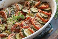 Zucchini Tomato Harvest Bake
