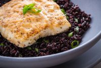 Pan Seared Halibut with Umami Miso Butter