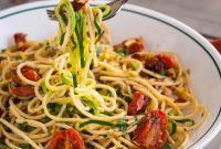 Zucchini Noodles with Sun-Kissed Tomatoes