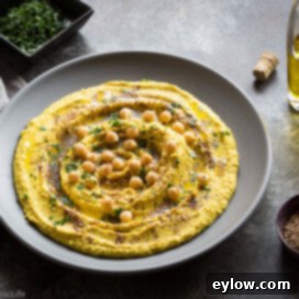 Velvety Homemade Mediterranean Hummus 8 golden hummus | AFoodCentricLife.com