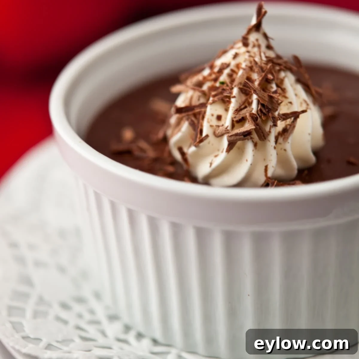 bittersweet chocolate pudding
