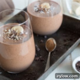Velvet Chocolate Banana Dream 7 chocolate maca smoothie | AFoodCentricLife.com