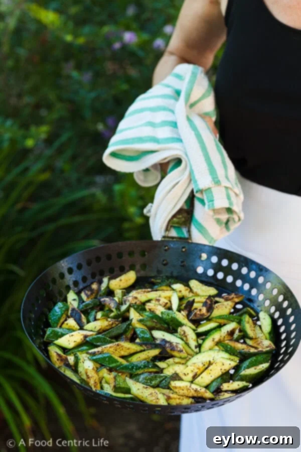 Grilled Zucchini | AFoodCentricLife.com