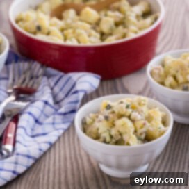 Classic French potato salad with fresh herbs and a creamy dressing.