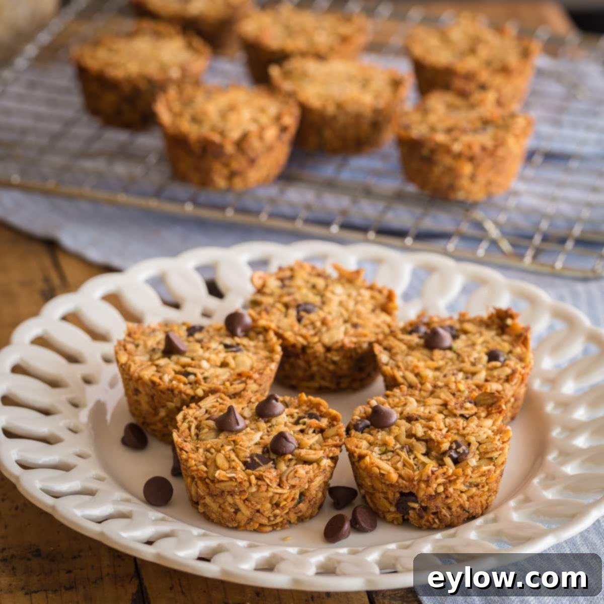 Delicious and portable chocolate chip granola bites, perfect for on-the-go snacking.