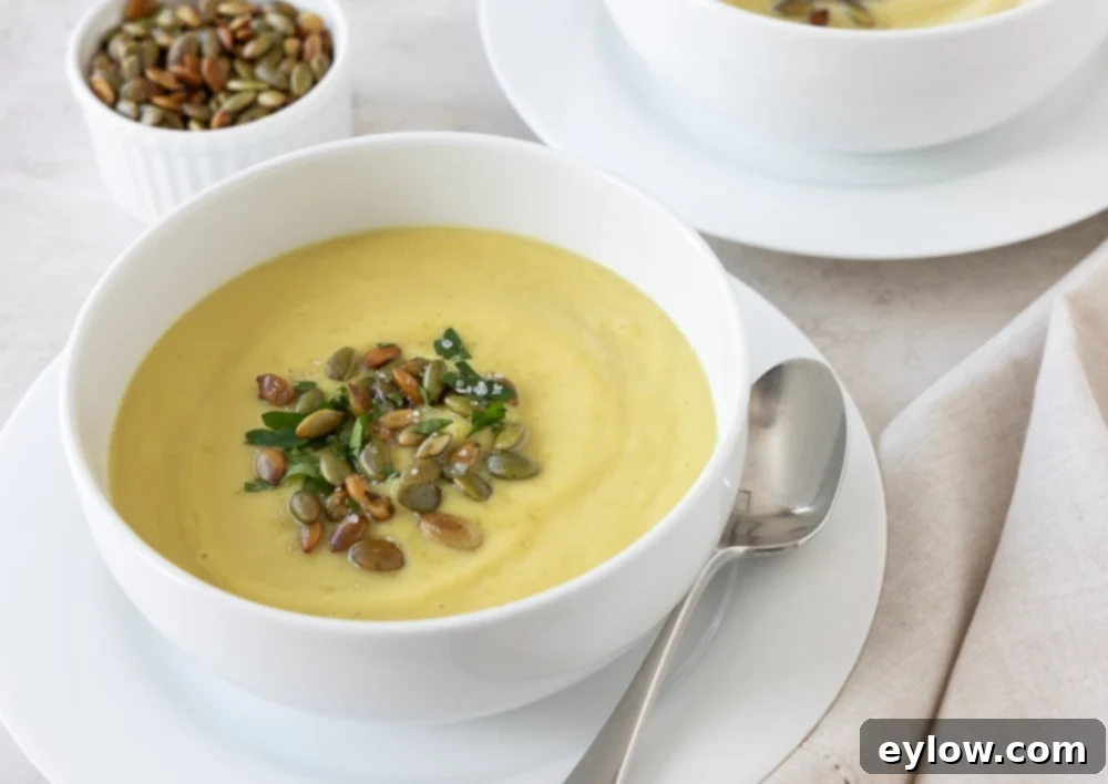 creamy curry cauliflower soup blended | afoodcentriclife.com