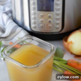 Instant Pot Chicken Broth | afoodcentriclife.com