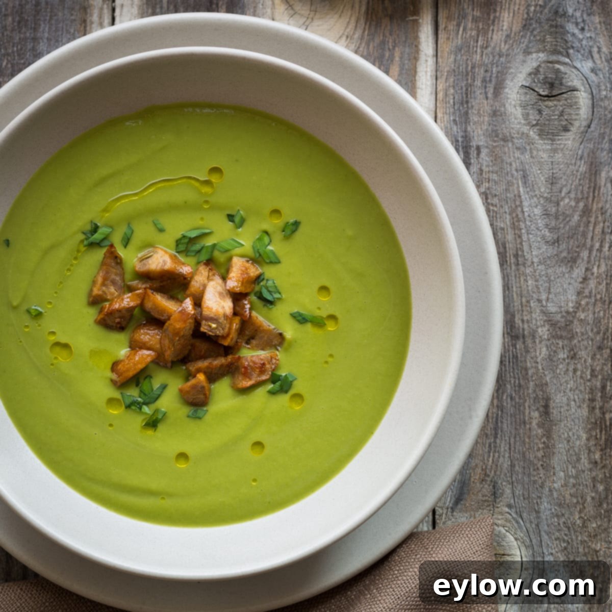 cream of broccoli soup with sausage
