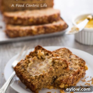 Ultimate Gluten Free Banana Bread 3 Deliciously moist gluten-free banana bread, freshly baked and sliced.