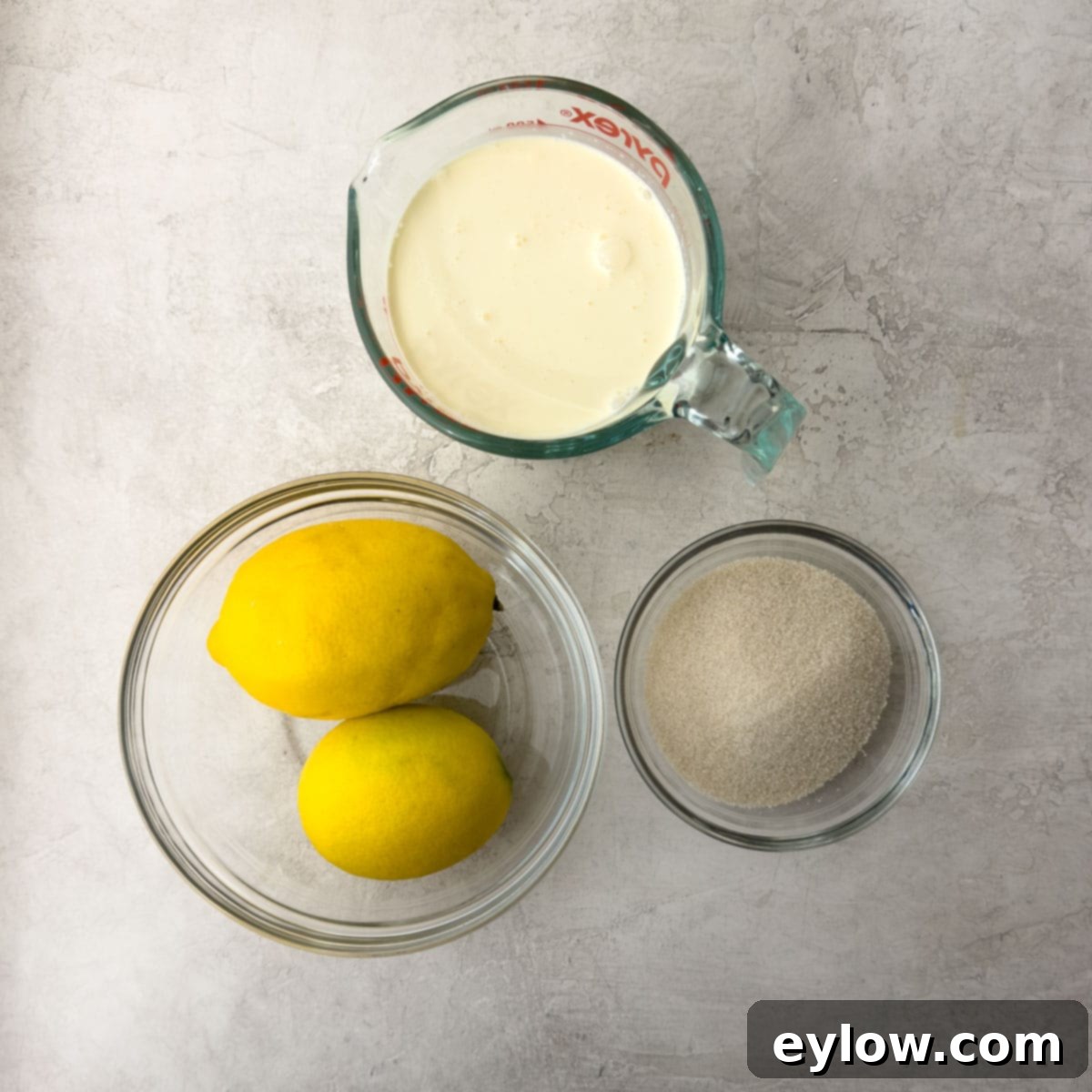 Simply Divine Lemon Posset 3 Lemons, sugar, and heavy cream to make lemon possets.