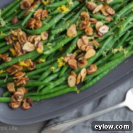 Green Beans Almondine | AFoodCentricLife.com