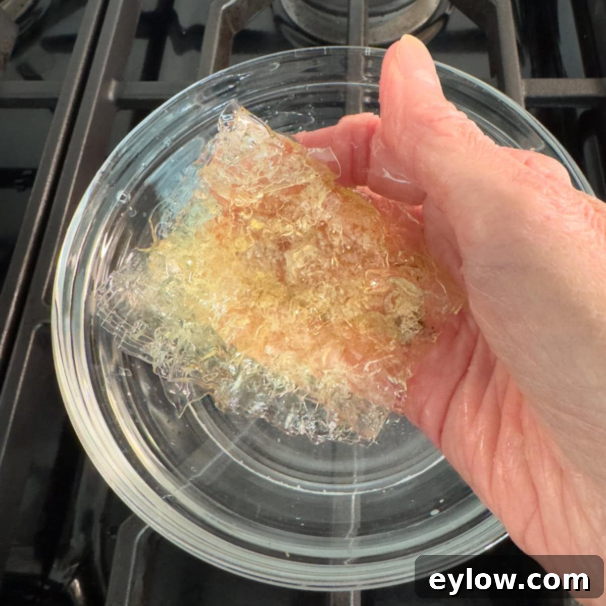 Velvety Strawberry Panna Cotta with Sweet Berry Drizzle 6 Bloomed leaf gelatin ready to use in panna cotta.