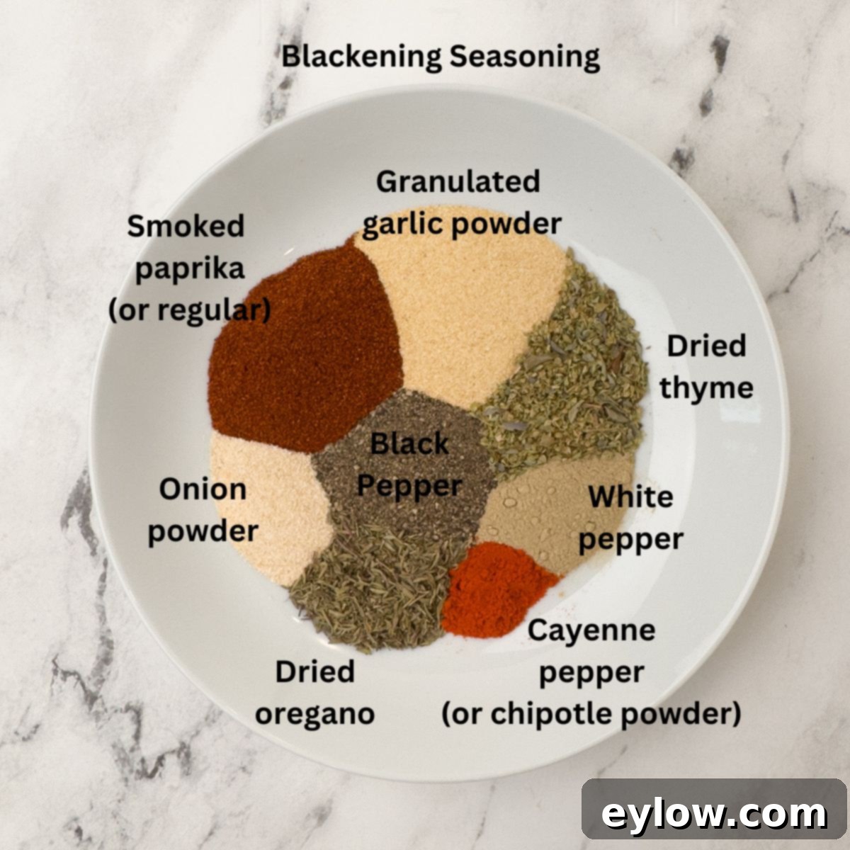 Crispy Blackened Mahi Mahi in the Air Fryer 4 A small bowl of homemade blackening seasoning.