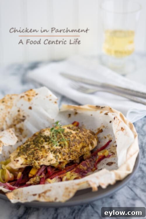 Tender Chicken Breasts Baked in Parchment with Fresh Vegetables and Herbs