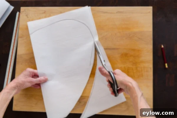 Parchment paper unfolded for crafting chicken packets