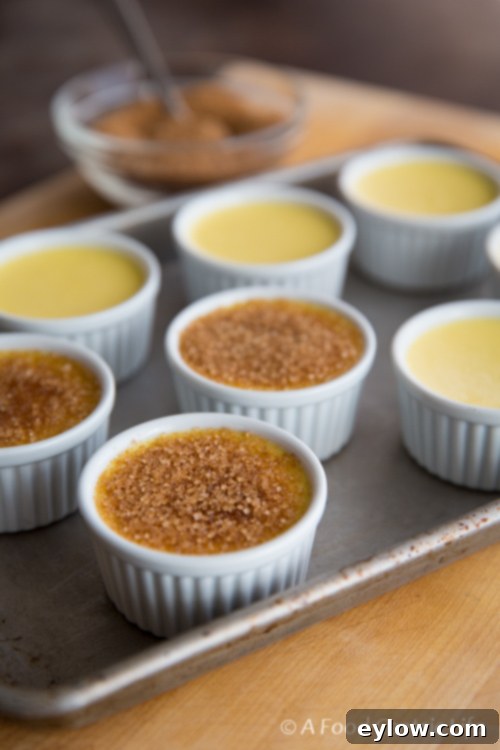 Zesty Orange Brulee 4 Orange Ginger Cremem Brulee|AFoodCentricLife.com