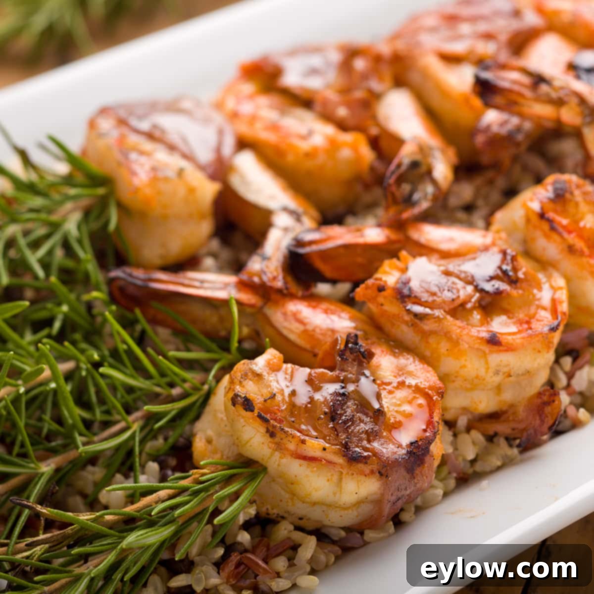 rosemary grilled shrimp with prosciutto