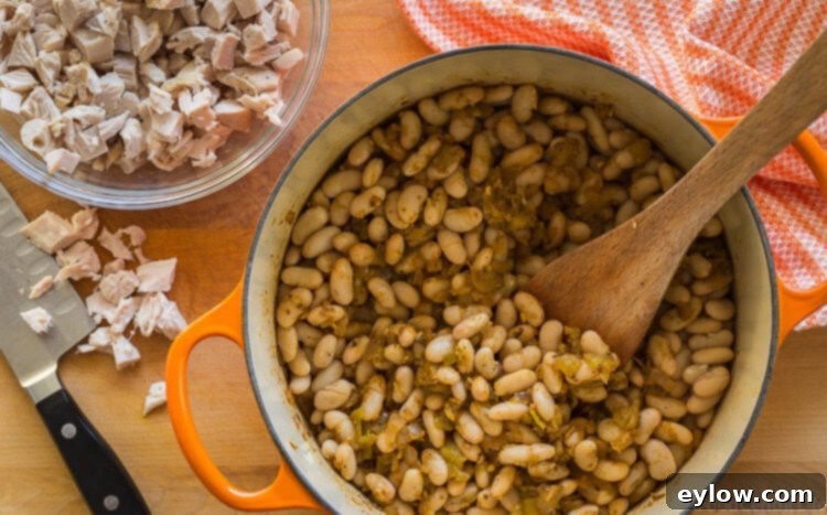 One-Pot White Chicken Chili 3 white chicken chili | AFoodCentricLife.com