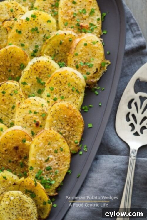 Baked Parmesan Potatoes | AFoodCentricLife.com