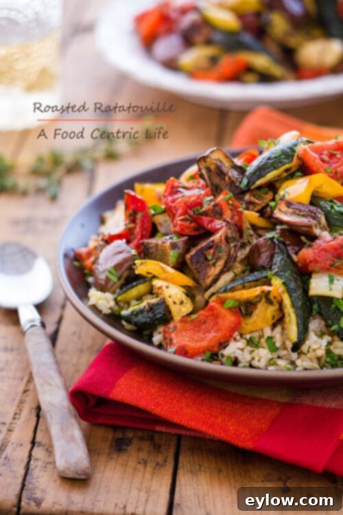 roasted vegetable ratatouille | AFoodCentricLife.com