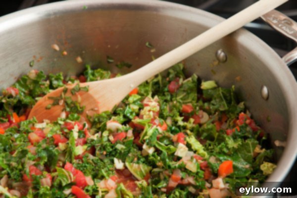 Cooking vegetables for ribollita in a pot.